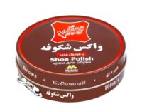 واکس کفش شکوفه قهوه ای بزرگ طرح کلیدی